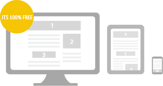 desktop, tab and mobile view